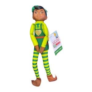 Elf Mates Toy Maker Green Lime African American Elf on The Shelf Doll Plush